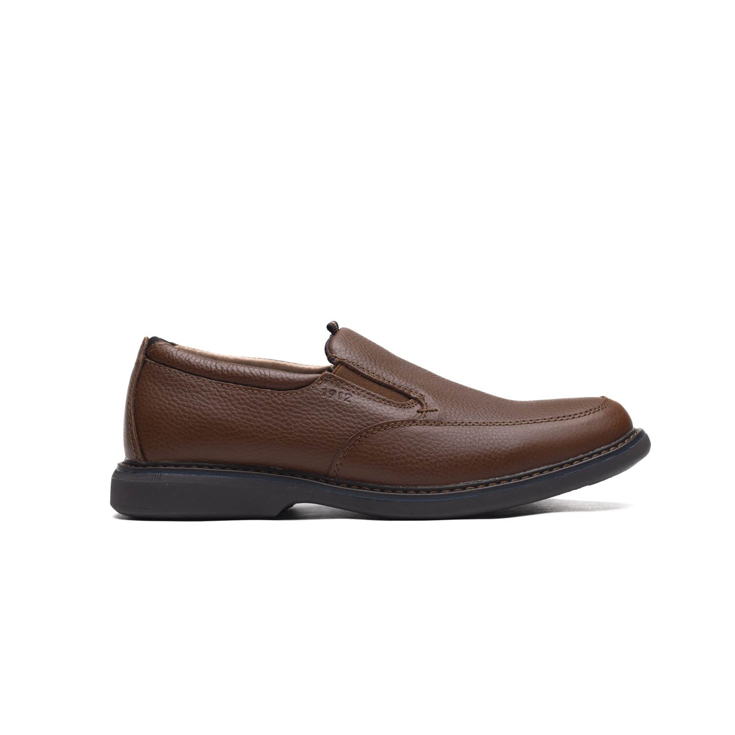 NUNN BUSH BY FLORSHEIM -OTTO SLIP -BROWN GRAIN – Perocili Shoes