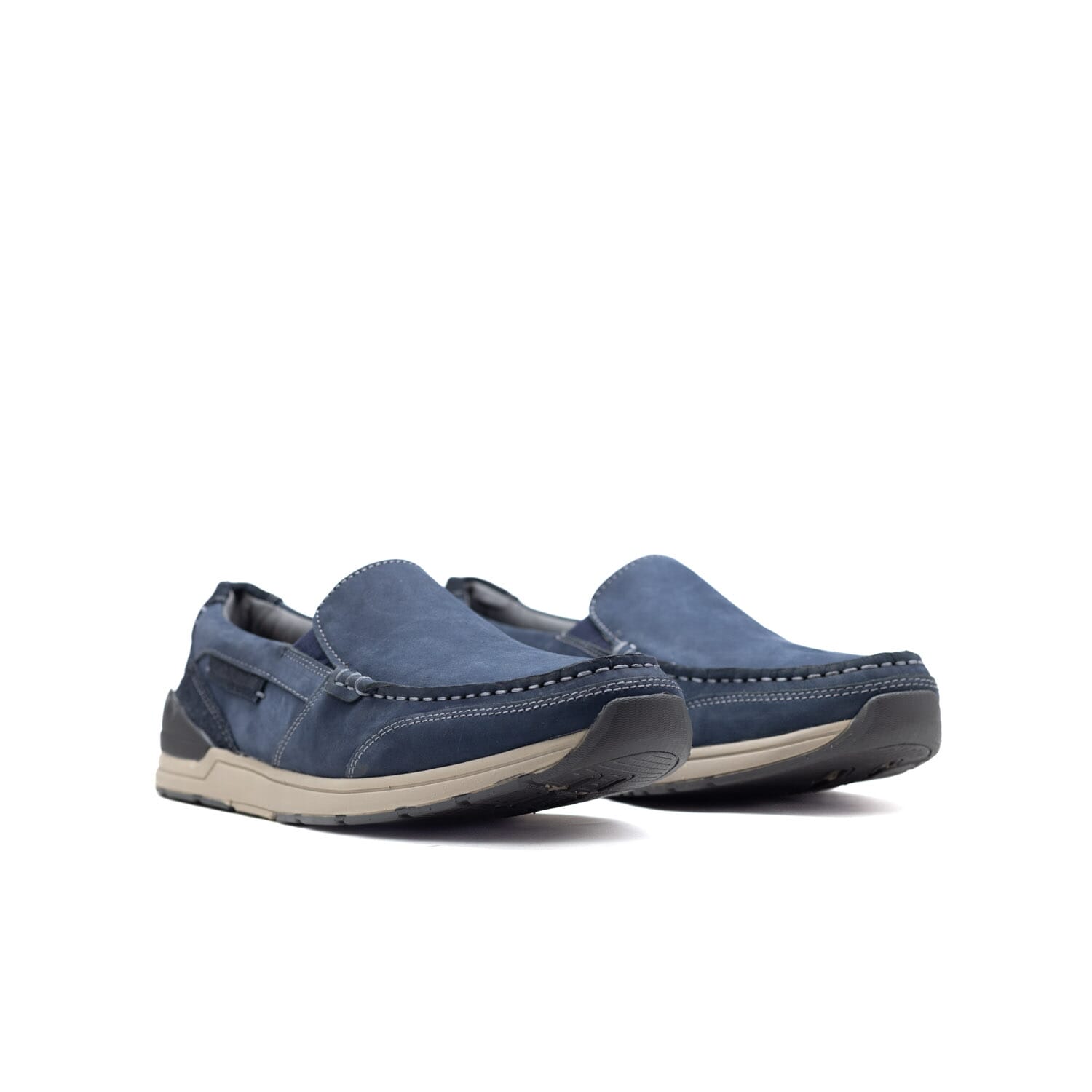 HUSH PUPPIES – FALCON MOCC SLIP – NAVY – Perocili Shoes