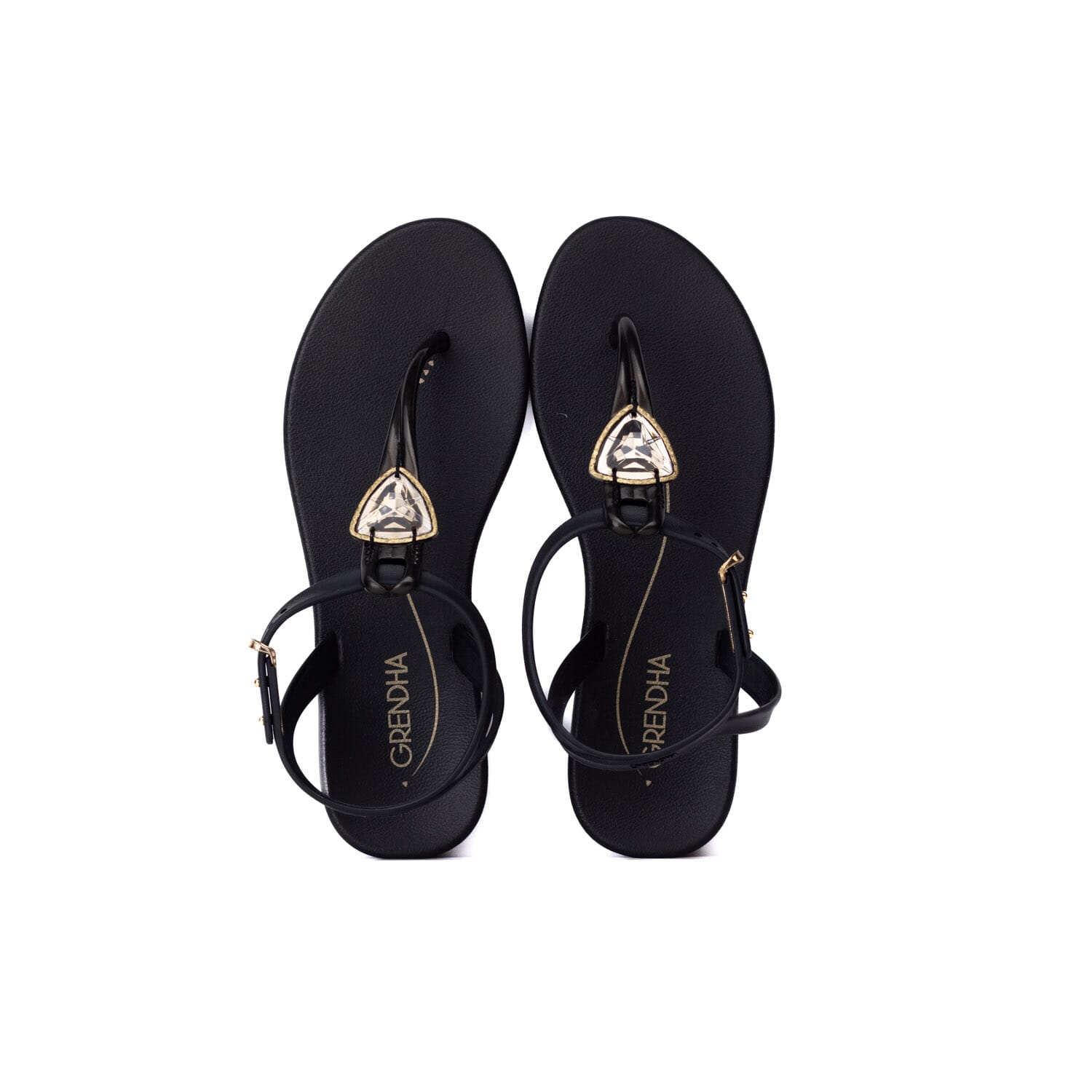 Grendha – Cacau Luar – Black – Perocili Shoes