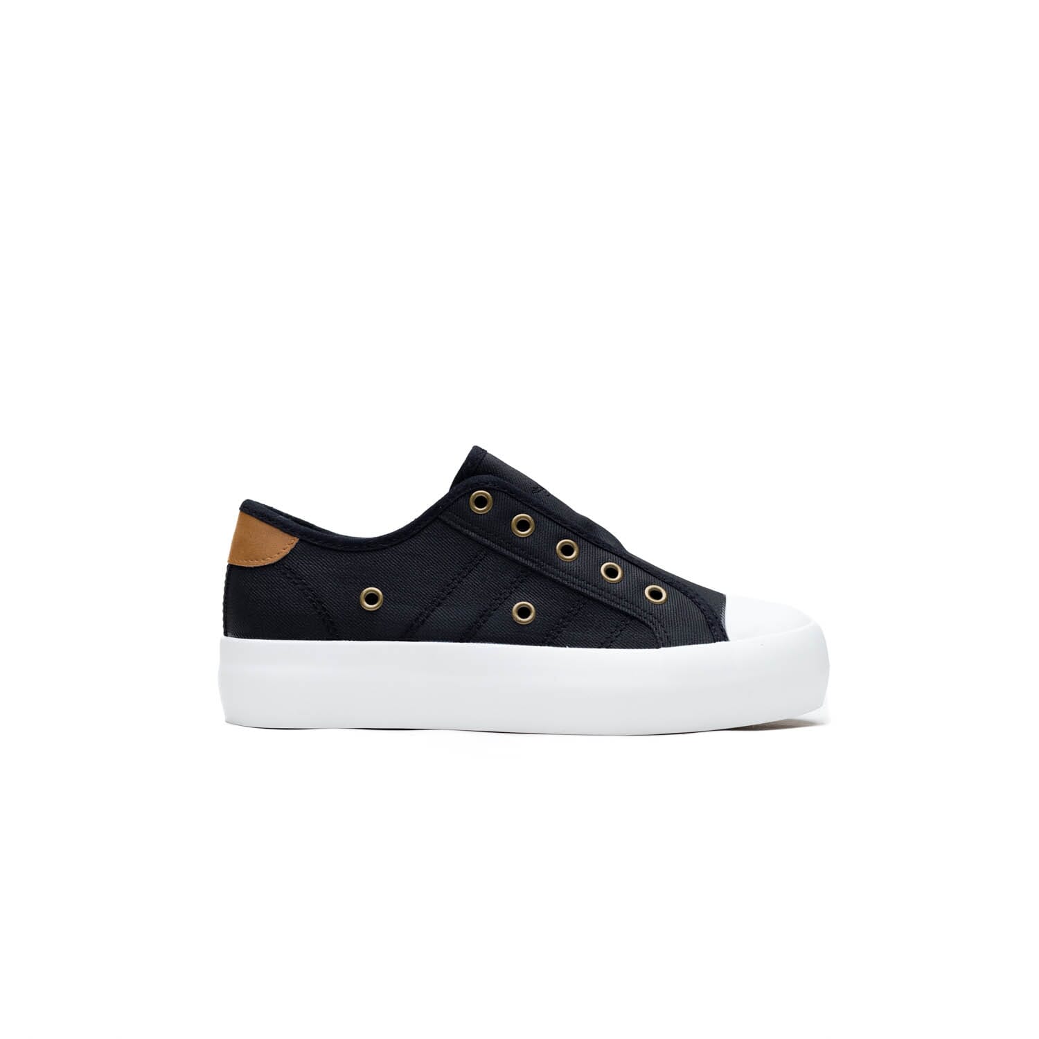 Soft Style By Hush Puppies -Forest Slip -Black Canvas – Perocili Shoes